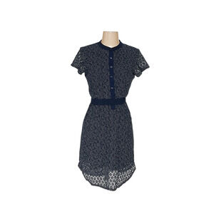 DKNY Blue XS A-Line Midi Dress